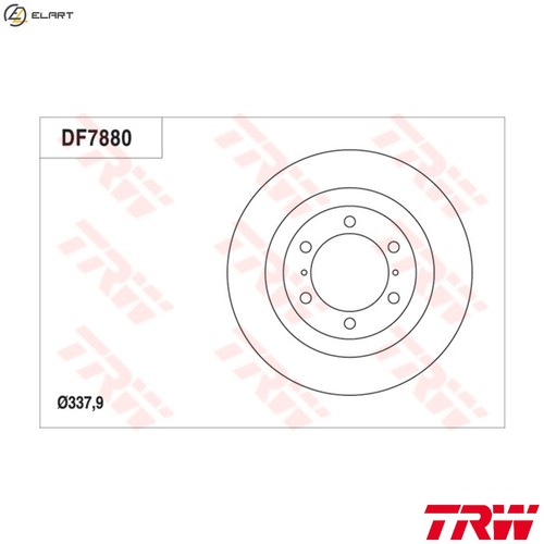 Brake disc df7880s - 2x,
