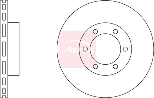 Brake disc apec dsk2280 fits - brake,