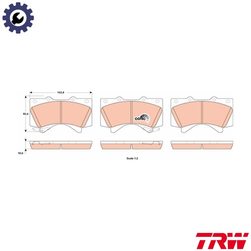 Brake pad set - brake,