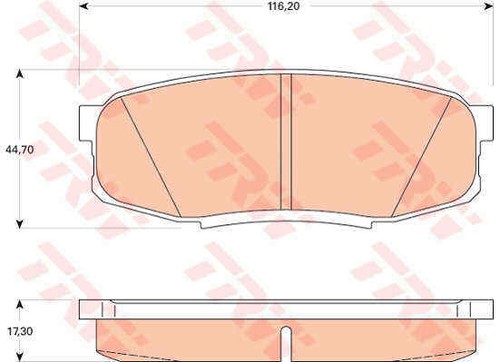 Brake pad set disc - brake,